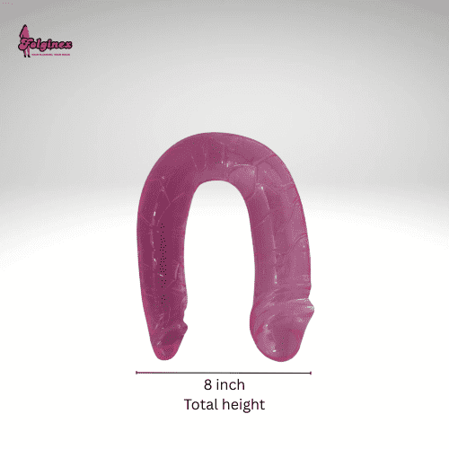 U Shape Double Ended Dildo with G-Spot Stimulation – 8 Inch Silicone Massager (Set of 2) - Image 3