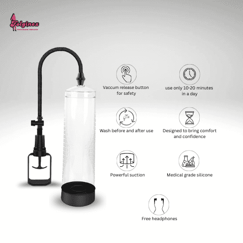 Manual Penis Enlargement Pump with Vacuum Suction System (Set of 2) - Image 4